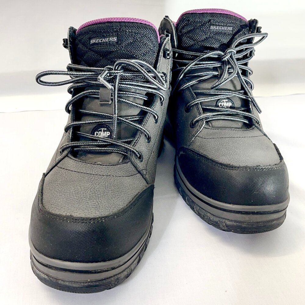 [Only Wore Once!] Sketchers McColl Composite Toe work boots black | Women | 8